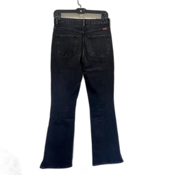 Sly Jeans Split Bootcut Jeans Black Wash Denim High Rise Size 26 Waist - Picture 4 of 6
